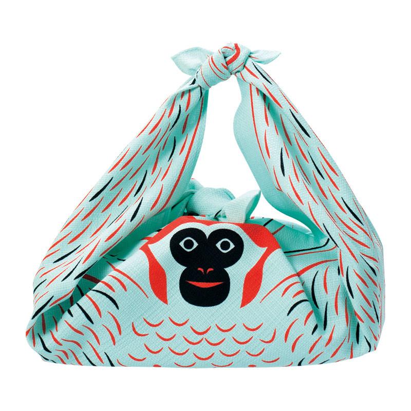 Furoshiki - COCHAE Monkey Blue