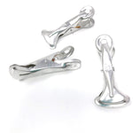 Set of three Japanese wide-grip aluminum pegs featuring a twisted handle design, ideal for heavier laundry, towel drying, or versatile home use