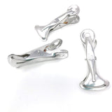 Set of three Japanese wide-grip aluminum pegs featuring a twisted handle design, ideal for heavier laundry, towel drying, or versatile home use