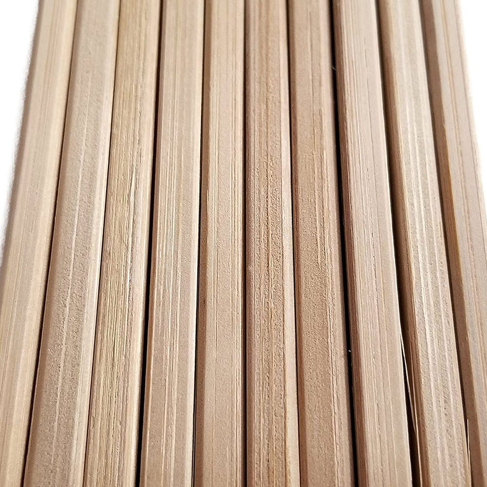 Close-up view of natural bamboo chopsticks highlighting the fine grain, smooth texture, and squared edges — showcasing craftsmanship and eco-conscious design typical of traditional Japanese utensils.
