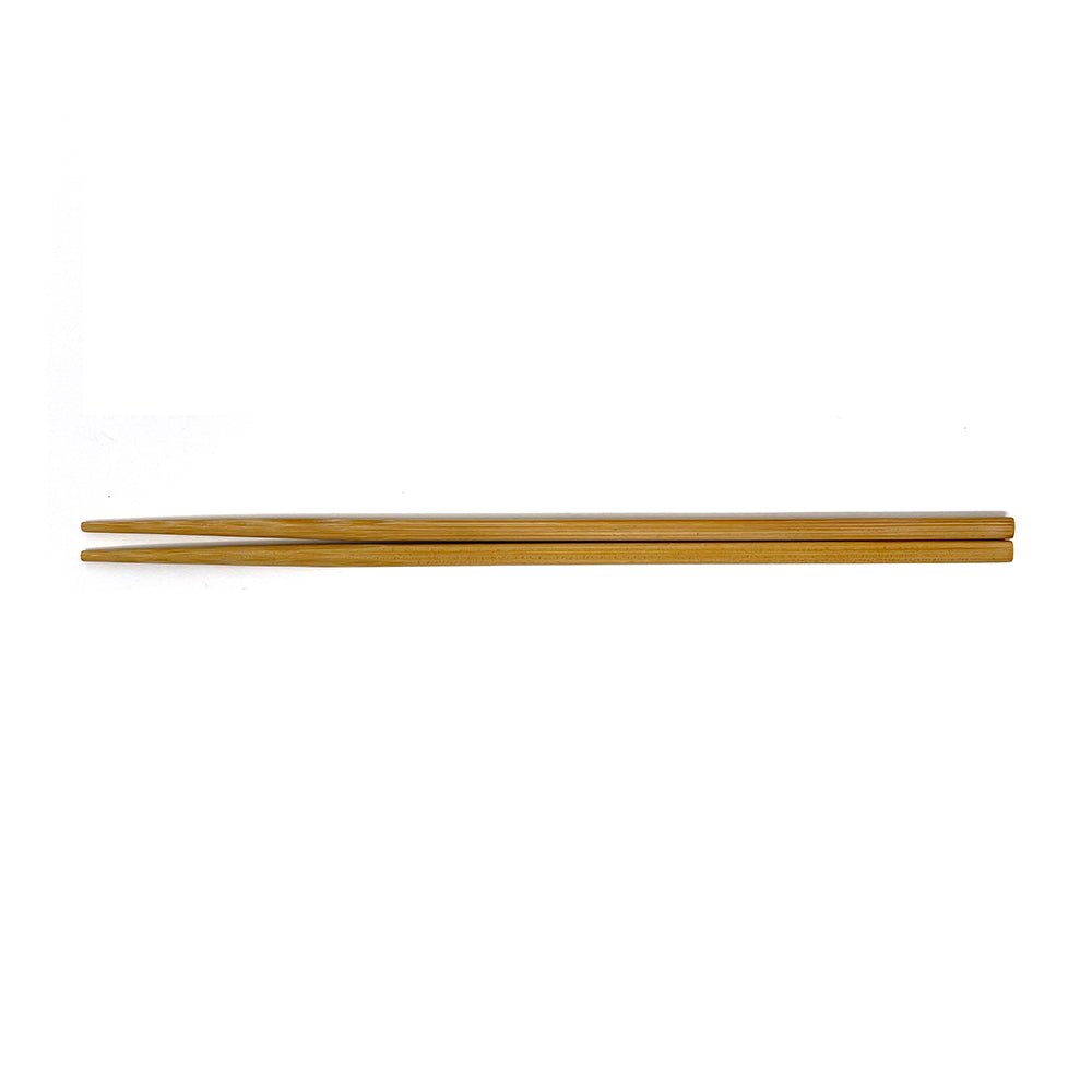 Minimalist-style bamboo chopsticks handcrafted in Japan, shown flat against a white background to highlight the natural wood grain and simple, elegant design — perfect for everyday use or traditional Japanese dining settings