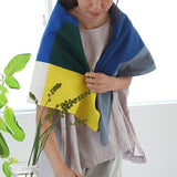 Organic Cotton Furoshiki 100 – Blue Square