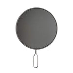 Premium black mesh splatter screen with stainless steel frame and handle