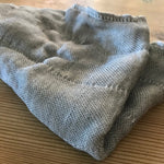 Close-up of the textured weave of the Shirayuki Kitchen Cloth with Binchotan Charcoal, showing its absorbent and durable fabric.