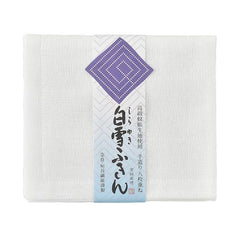 Shirayuki Snow-White Kitchen Cloth in original Japanese packaging, featuring traditional Nara craftsmanship and soft, layered gauze weave.